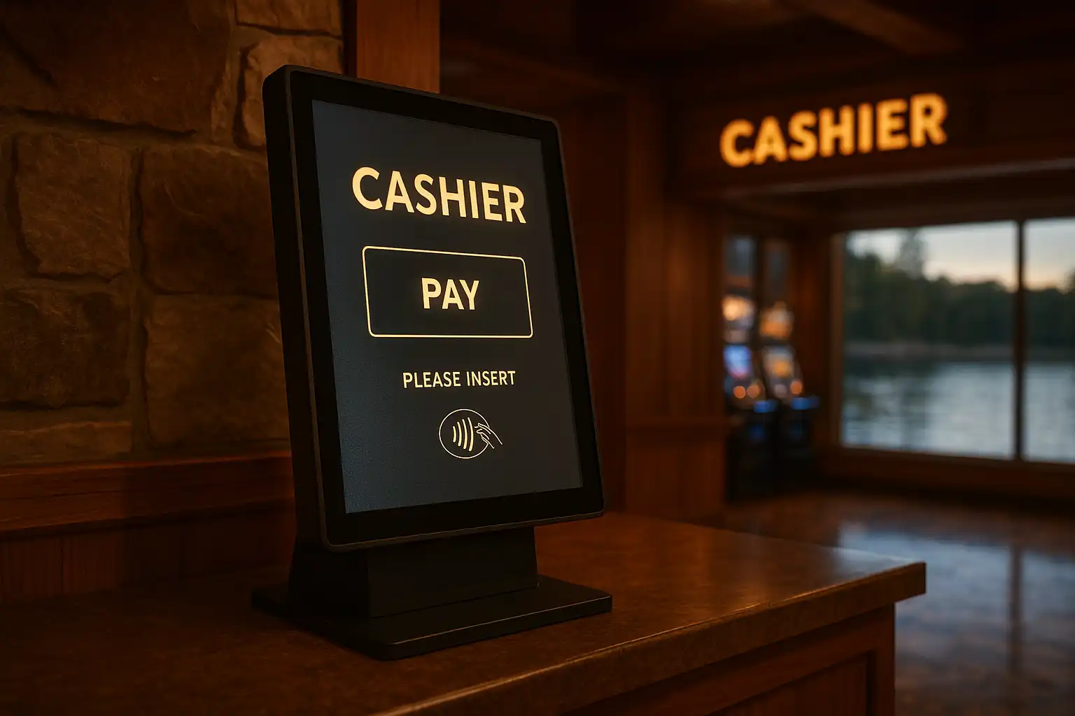 Cashier screen at RivoCasino showing Interac deposit option