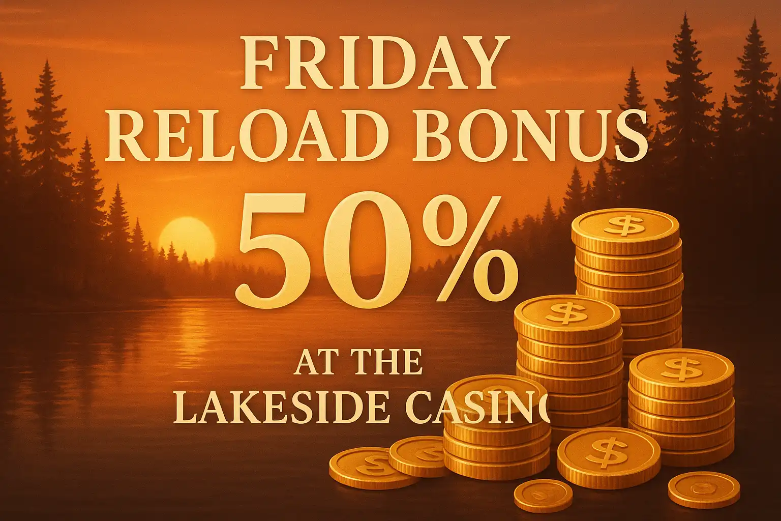 Lakeside Reload Friday promotion banner