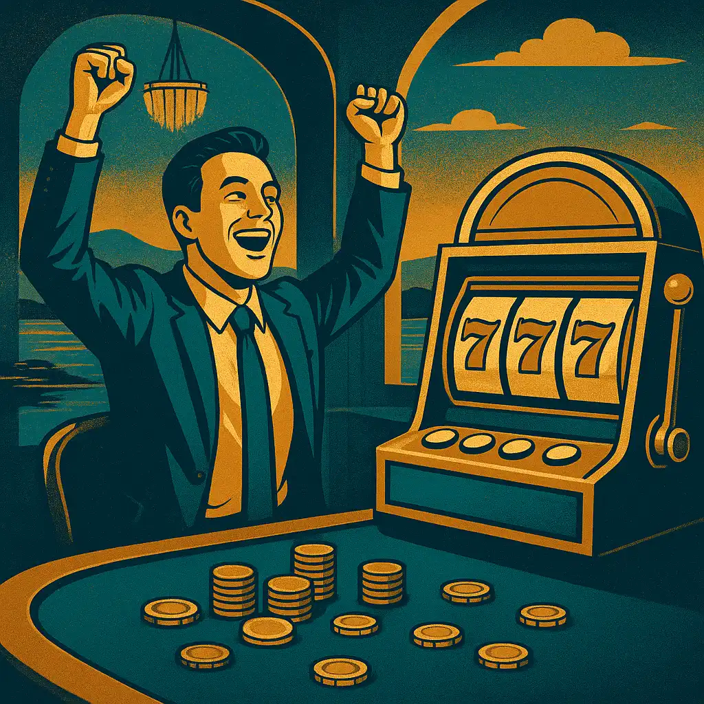 Illustration for step 3: Spin, Bet, Withdraw